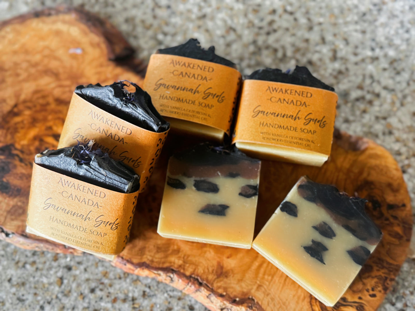 Savannah suds leopard print Artisan soap