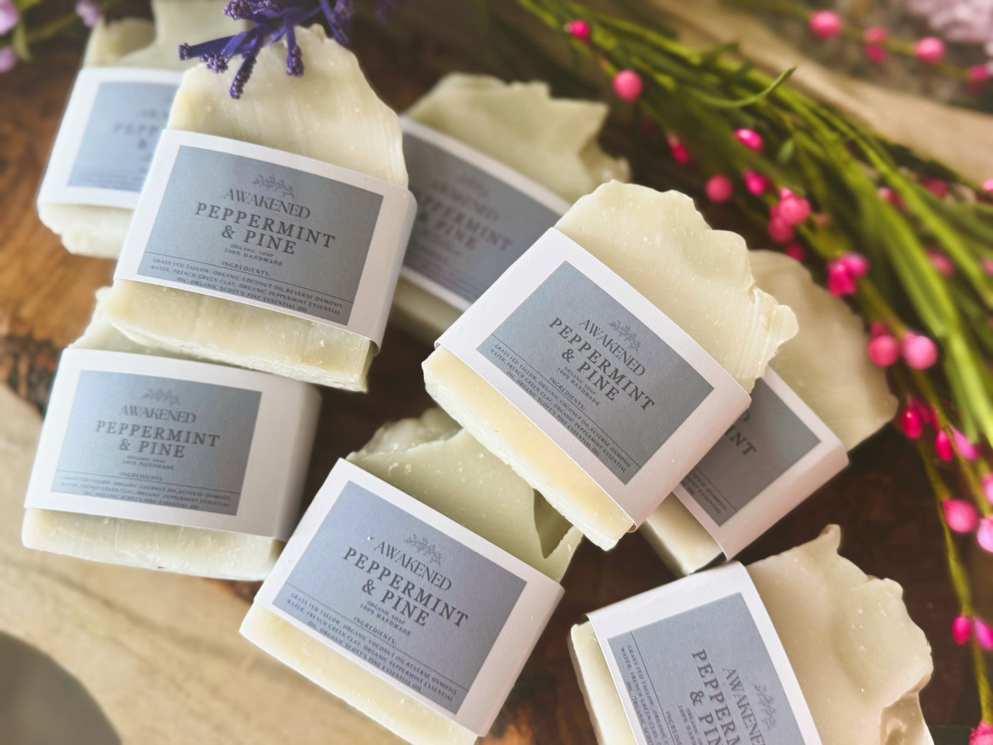 Peppermint & Pine organic soap