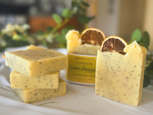 Lemon Poppyseed Handmade Soap