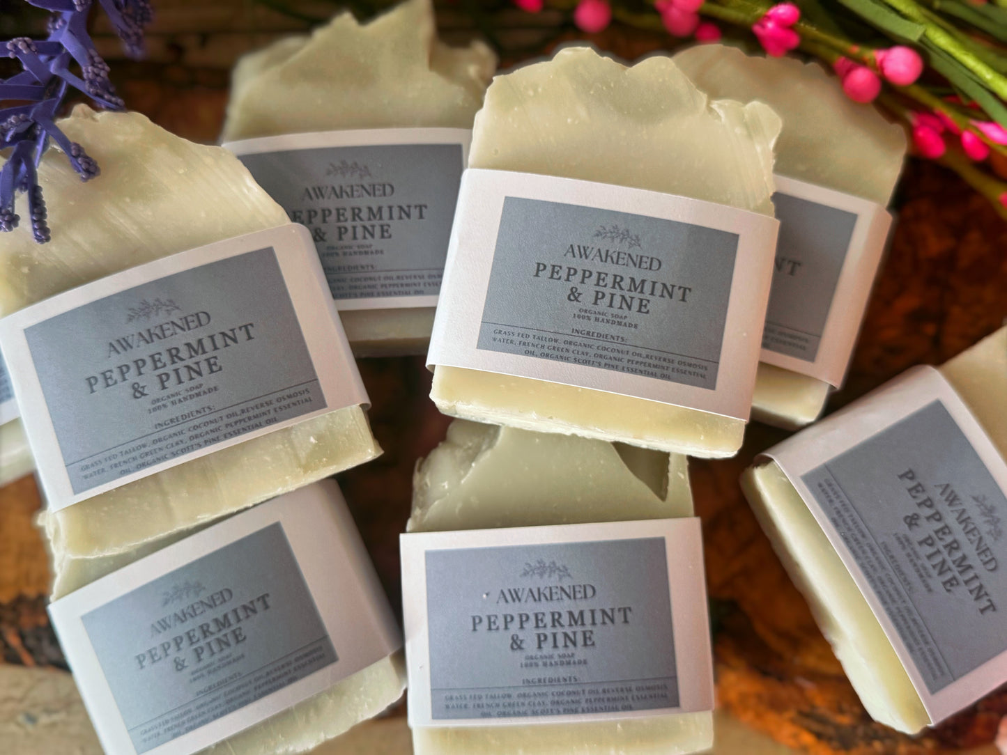 Peppermint & Pine organic soap