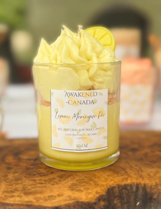 Lemon meringue pie soy wax candle