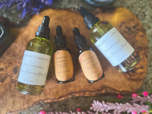 Organic botanical body oil