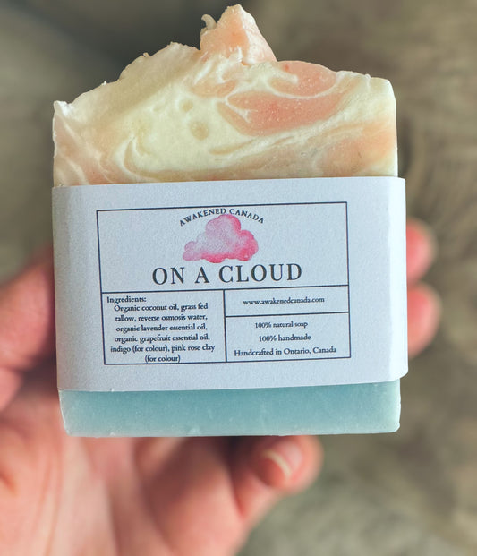 On a cloud lavender soap