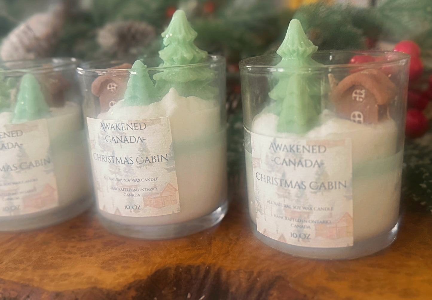 “Christmas Cabin” soy wax candle