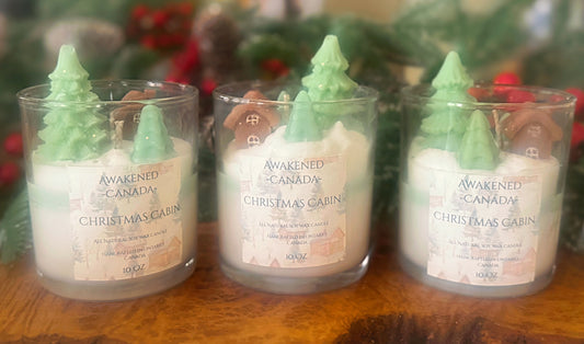 “Christmas Cabin” soy wax candle