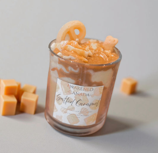 Salted Caramel soy wax Candle